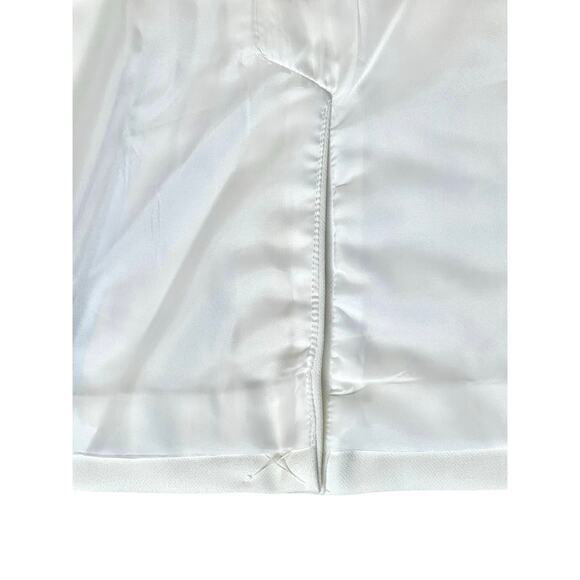 Banana Republic Tailored White Blazer Bi-Stretch Jacket 8 Vanilla Girl Preppy - Picture 4 of 10